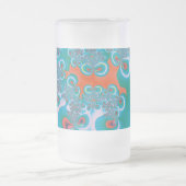 Abstrakt Art Spring Garden Mattglas Bierglas (Mittel)
