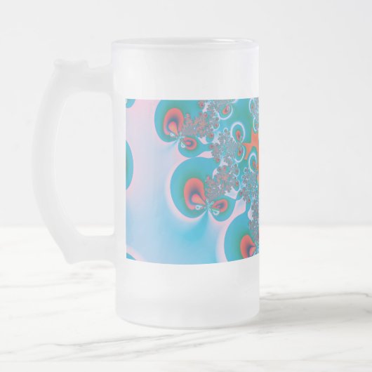 Abstrakt Art Spring Garden Mattglas Bierglas (Links)