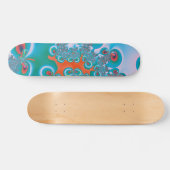 Abstrakt Art Spring Garden Skateboard (Horizontal)