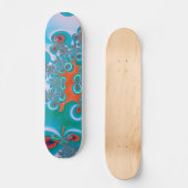 Abstrakt Art Spring Garden Skateboard (Vorderseite)