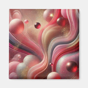 Abstrakt Art Square Magnet