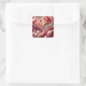 Abstrakt Art Square Sticker (Tasche)