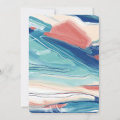 Abstrakt Art Star von David Custom Bar Bat Mitzvah Einladung (Rückseite)