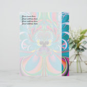Abstrakt Art Summer Butterfly Briefbogen (Stehend Vorderseite)