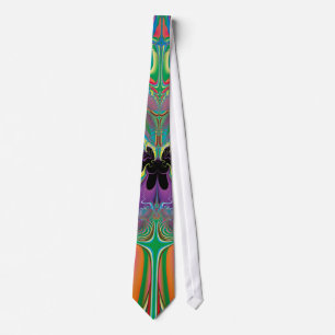 Abstrakt Art Summer Butterfly Krawatte