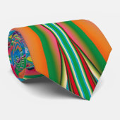 Abstrakt Art Summer Butterfly Krawatte (Gerollt)