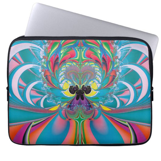 Abstrakt Art Summer Butterfly Laptopschutzhülle (Vorderseite)