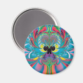 Abstrakt Art Summer Butterfly Magnet (Vorderseite/Rückseite)