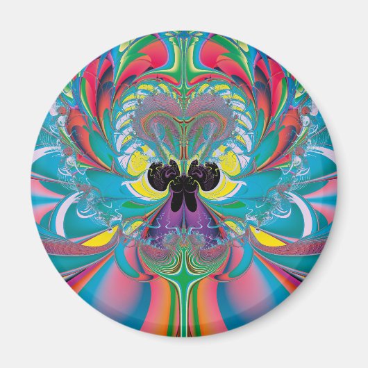 Abstrakt Art Summer Butterfly Magnet (Vorne)