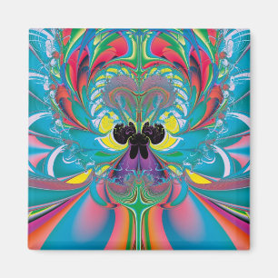 Abstrakt Art Summer Butterfly Magnet