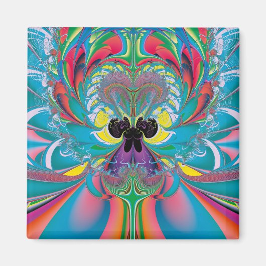 Abstrakt Art Summer Butterfly Magnet (Vorne)