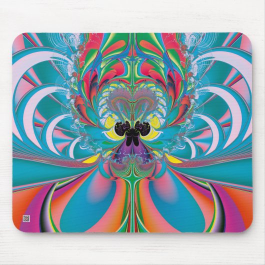 Abstrakt Art Summer Butterfly Mousepad (Vorne)