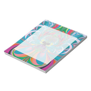 Abstrakt Art Summer Butterfly Notizblock