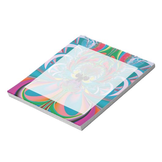 Abstrakt Art Summer Butterfly Notizblock (Rotiert)