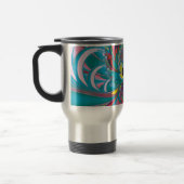 Abstrakt Art Summer Butterfly Reisebecher (Links)