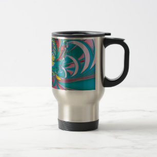 Abstrakt Art Summer Butterfly Reisebecher