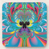 Abstrakt Art Summer Butterfly Untersetzer (Vorderseite)