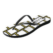Abstrakt Art Super Lucky Blocks Flip Flops Badesandalen (Schrägansicht)