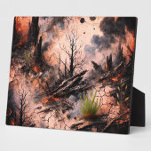 Abstrakt Art Tabletop Plaque Fotoplatte (Seite)