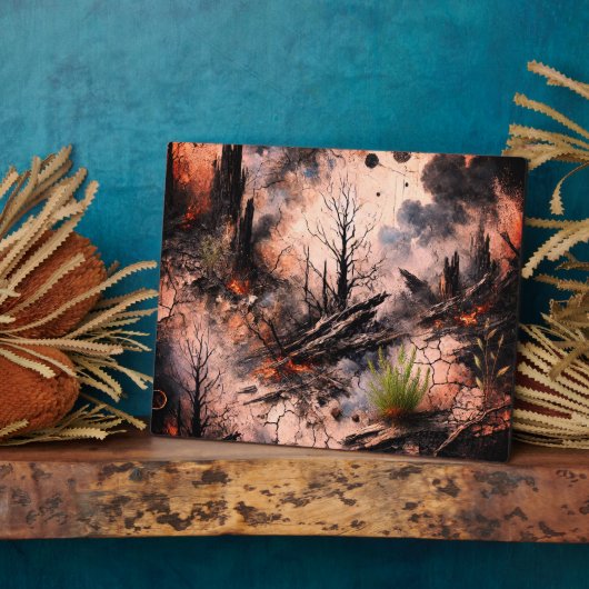 Abstrakt Art Tabletop Plaque Fotoplatte (Seite)