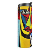 Abstrakt Art Thermal Tumbler Thermosbecher (Nach links gedreht)