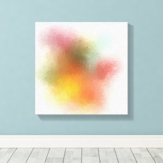 Abstrakt Art Trendy Red Pink Yellow Blue Lila Leinwanddruck (Insitu (Holzboden))