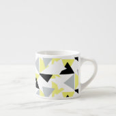 Abstrakt Art Triangle Pyramid Muster Kaffeemaschin Espressotasse (Rechts)