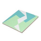 Abstrakt Art Türkis Blue Green Fliese (Seite)