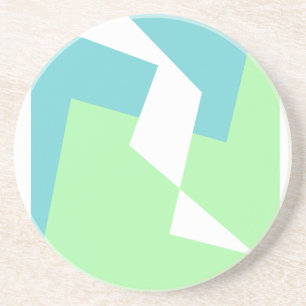 Abstrakt Art Türkis Blue Green Getränkeuntersetzer