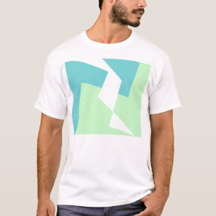 Abstrakt Art Türkis Blue Green T-Shirt