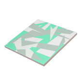 Abstrakt Art Türkis Grau Fliese (Seite)