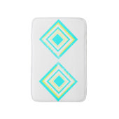 Abstrakt Art Türkis Grün Weiß Badematte (Vorderseite Vertikal)