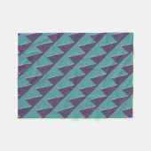 Abstrakt Art Türkis Lila Fleecedecke (Vorderseite (Horizontal))