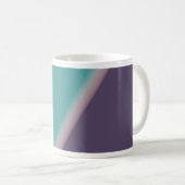 Abstrakt Art Türkis Lila Kaffeetasse (VorderseiteRechts)