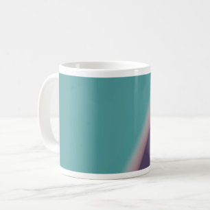 Abstrakt Art Türkis Lila Kaffeetasse