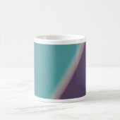 Abstrakt Art Türkis Lila Kaffeetasse (Mittel)