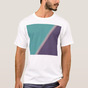 Abstrakt Art Türkis Lila T-Shirt
