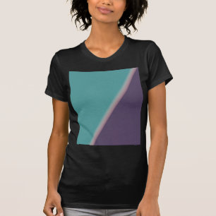 Abstrakt Art Türkis Lila T-Shirt