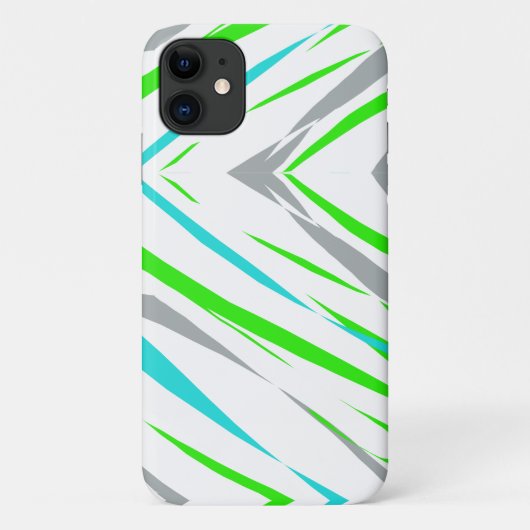 Abstrakt Art Turquoise Green iPhone 11 Fall Case-Mate iPhone Hülle (Rückseite)