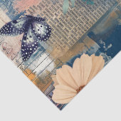 Abstrakt Art Uni Florals & Butterfys Seidenpapier (Detail)