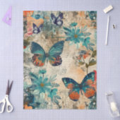 Abstrakt Art Uni Florals & Butterfys Seidenpapier (Basteln)