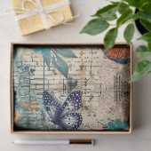 Abstrakt Art Uni Florals & Butterfys Seidenpapier (Geschenk)