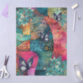 Abstrakt Art Uni Florals & Butterfys Seidenpapier (Basteln)