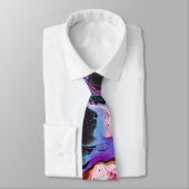 Abstrakt Art Unique Men Necktie Krawatte (Gebunden)