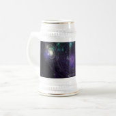 Abstrakt Art Universe Bierglas (Vorderseite Links)