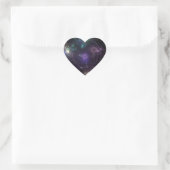 Abstrakt Art Universe Herz-Aufkleber (Tasche)
