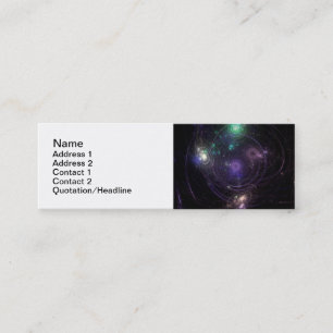 Abstrakt Art Universe Mini Visitenkarte
