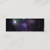 Abstrakt Art Universe Mini Visitenkarte (Rückseite)