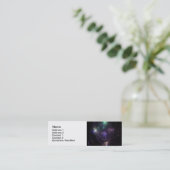 Abstrakt Art Universe Mini Visitenkarte (Stehend Vorderseite)