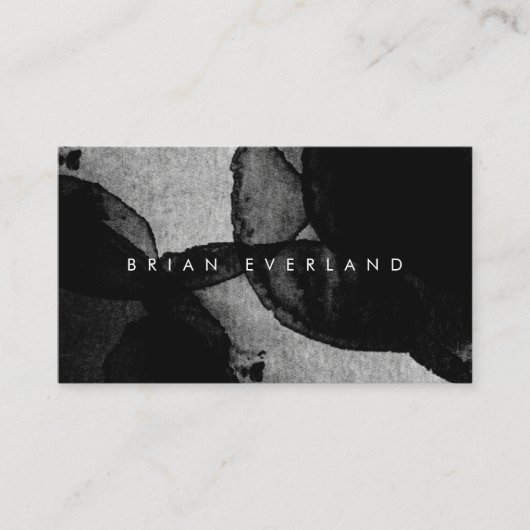 Abstrakt Art Watercolor Künstler Kontakt-App Terminkarte (Vorderseite)